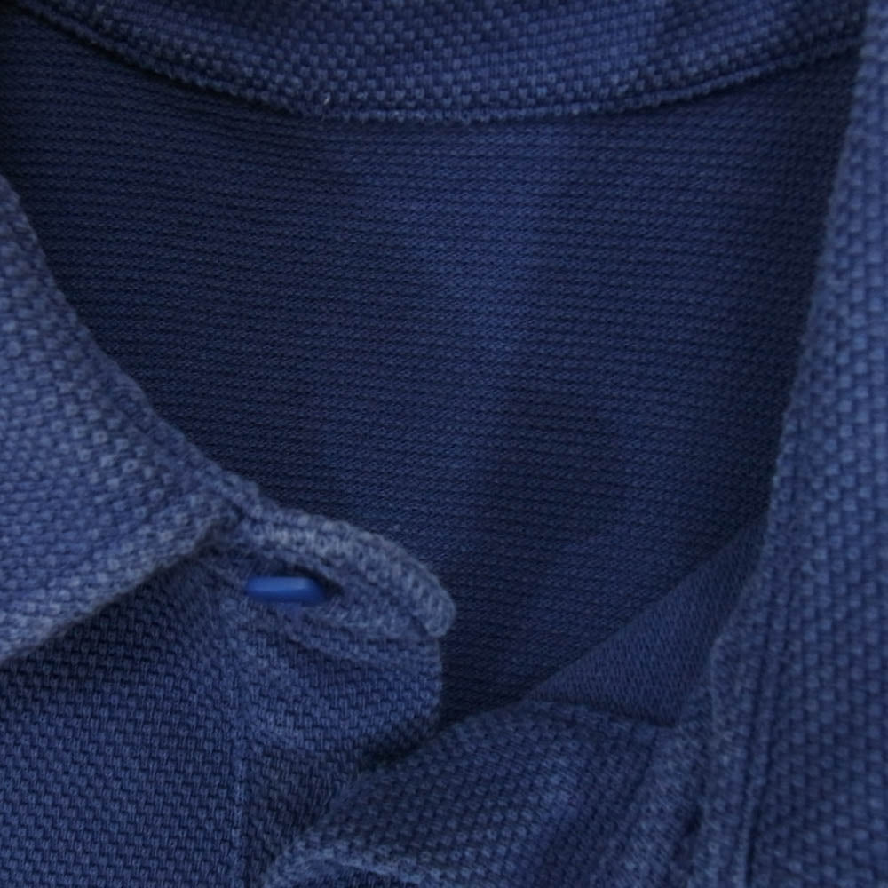 TENDERLOIN テンダーロイン MOSS STITCH POLO 半袖 ポロ シャツ ブルー系 M【中古】