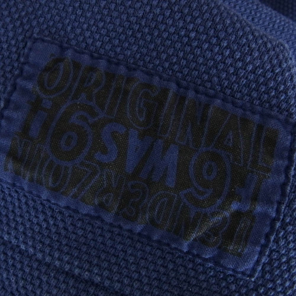 TENDERLOIN テンダーロイン MOSS STITCH POLO 半袖 ポロ シャツ ブルー系 M【中古】