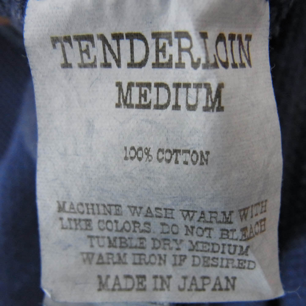 TENDERLOIN テンダーロイン MOSS STITCH POLO 半袖 ポロ シャツ ブルー系 M【中古】