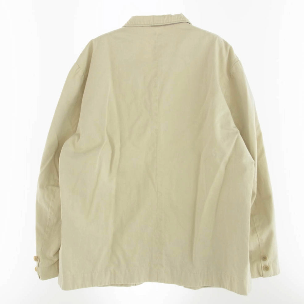 TENDERLOIN テンダーロイン 裏地ウルフ 総柄 テーラード ジャケット ホワイト系 XL【中古】