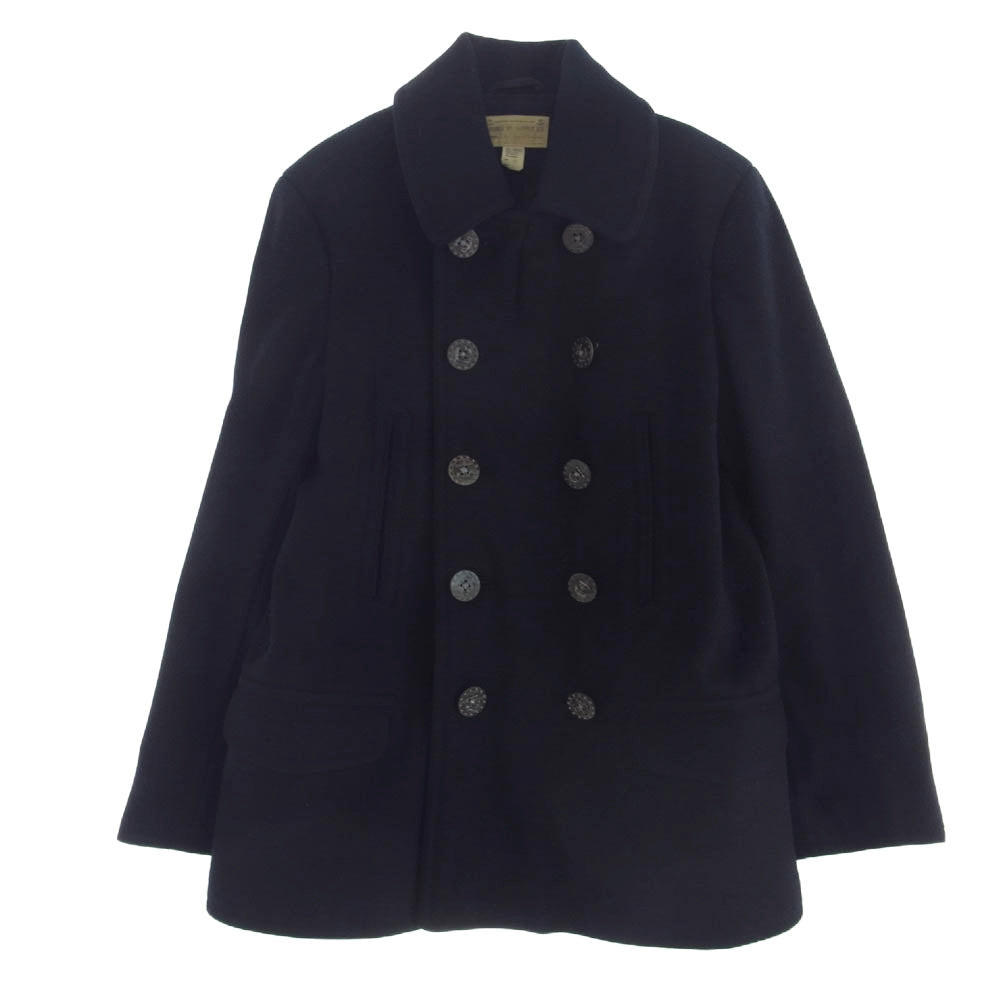 RRL ダブルアールエル pea coat P-COAT 10ボタン 13スター Pコート ピーコート ネイビー系 L【中古】