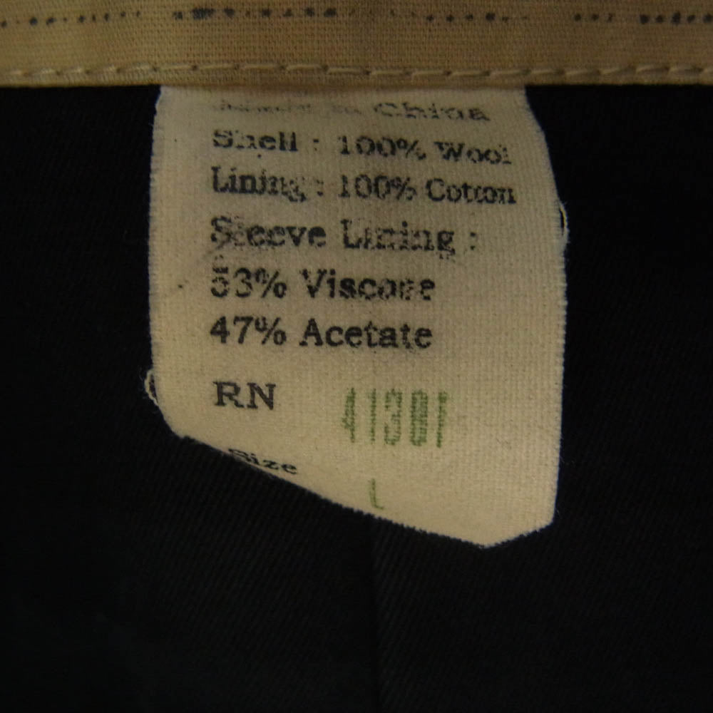 RRL ダブルアールエル pea coat P-COAT 10ボタン 13スター Pコート ピーコート ネイビー系 L【中古】