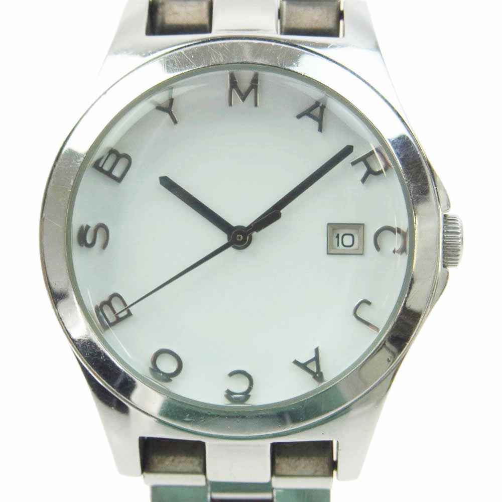 MARC BY MARC JACOBS マークバイマークジェイコブス MBM3036 クォーツ シルバー ウォッチ 腕時計 シルバー系【中古】