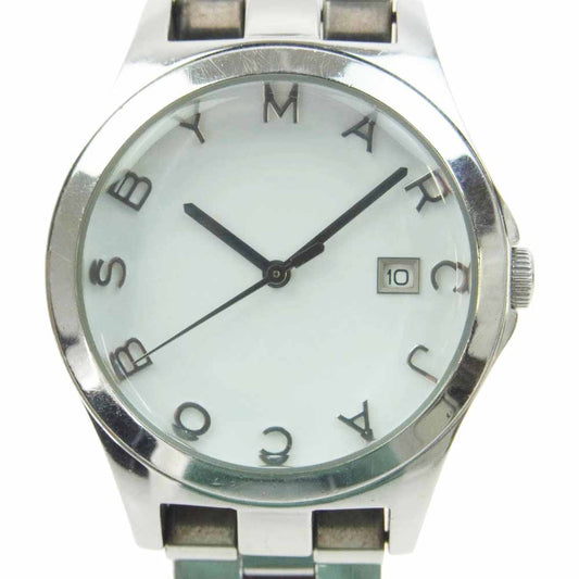 MARC BY MARC JACOBS マークバイマークジェイコブス MBM3036 クォーツ シルバー ウォッチ 腕時計 シルバー系【中古】
