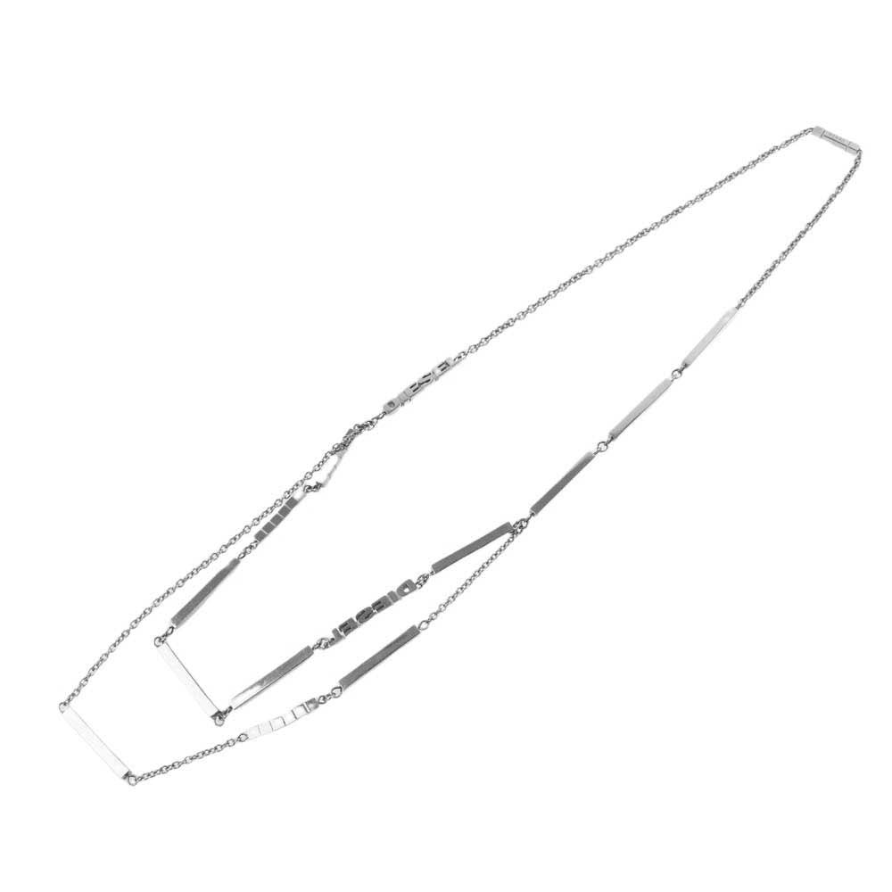 DIET BUTCHER SLIM SKIN ダイエットブッチャースリムスキン チェーン 2連 ネックレス シルバー系【中古】