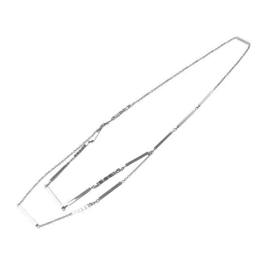DIET BUTCHER SLIM SKIN ダイエットブッチャースリムスキン チェーン 2連 ネックレス シルバー系【中古】