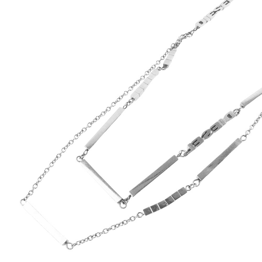 DIET BUTCHER SLIM SKIN ダイエットブッチャースリムスキン チェーン 2連 ネックレス シルバー系【中古】