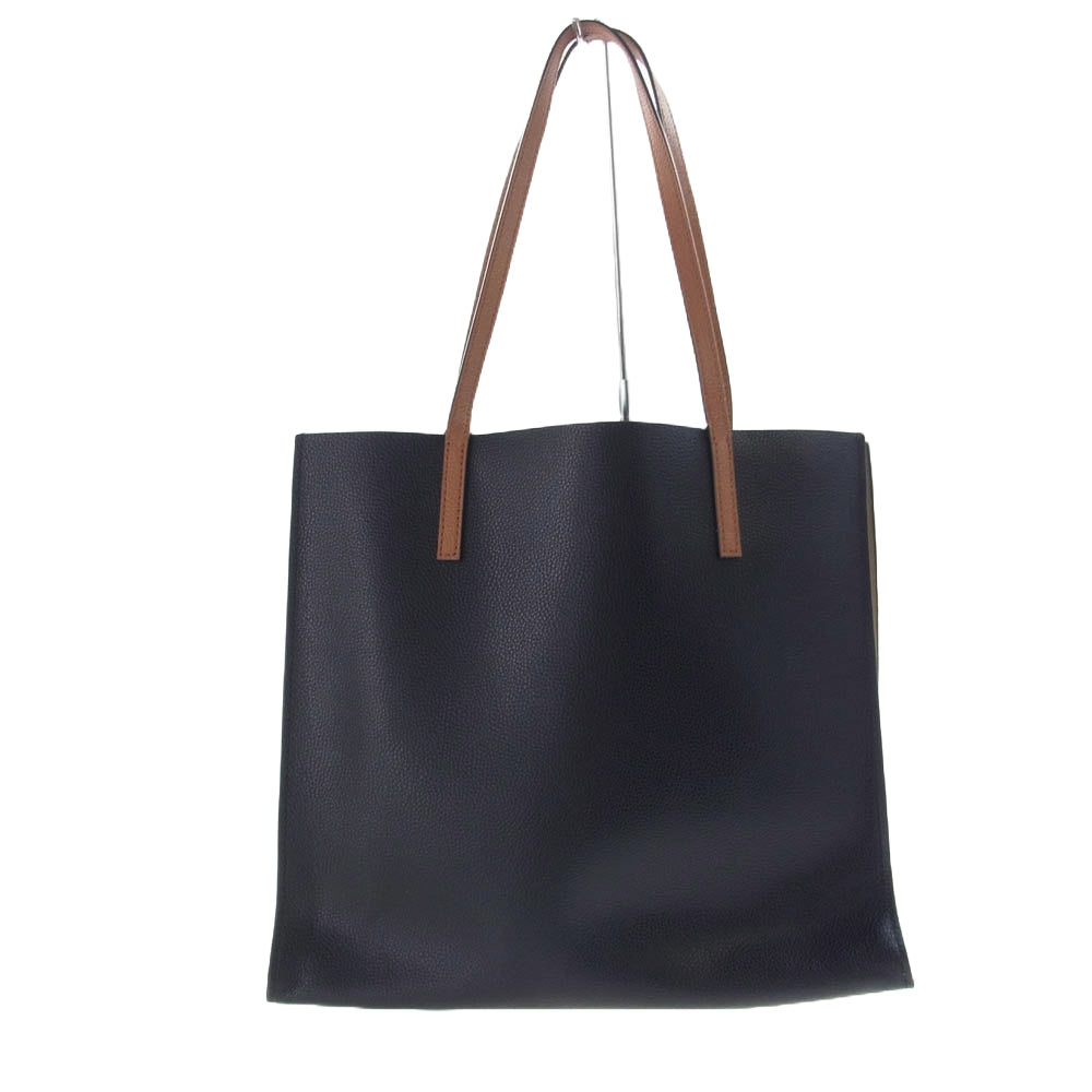 MARC BY MARC JACOBS マークバイマークジェイコブス M0016131 裏地 アルファベット レザー トート バッグ ブラック系【中古】