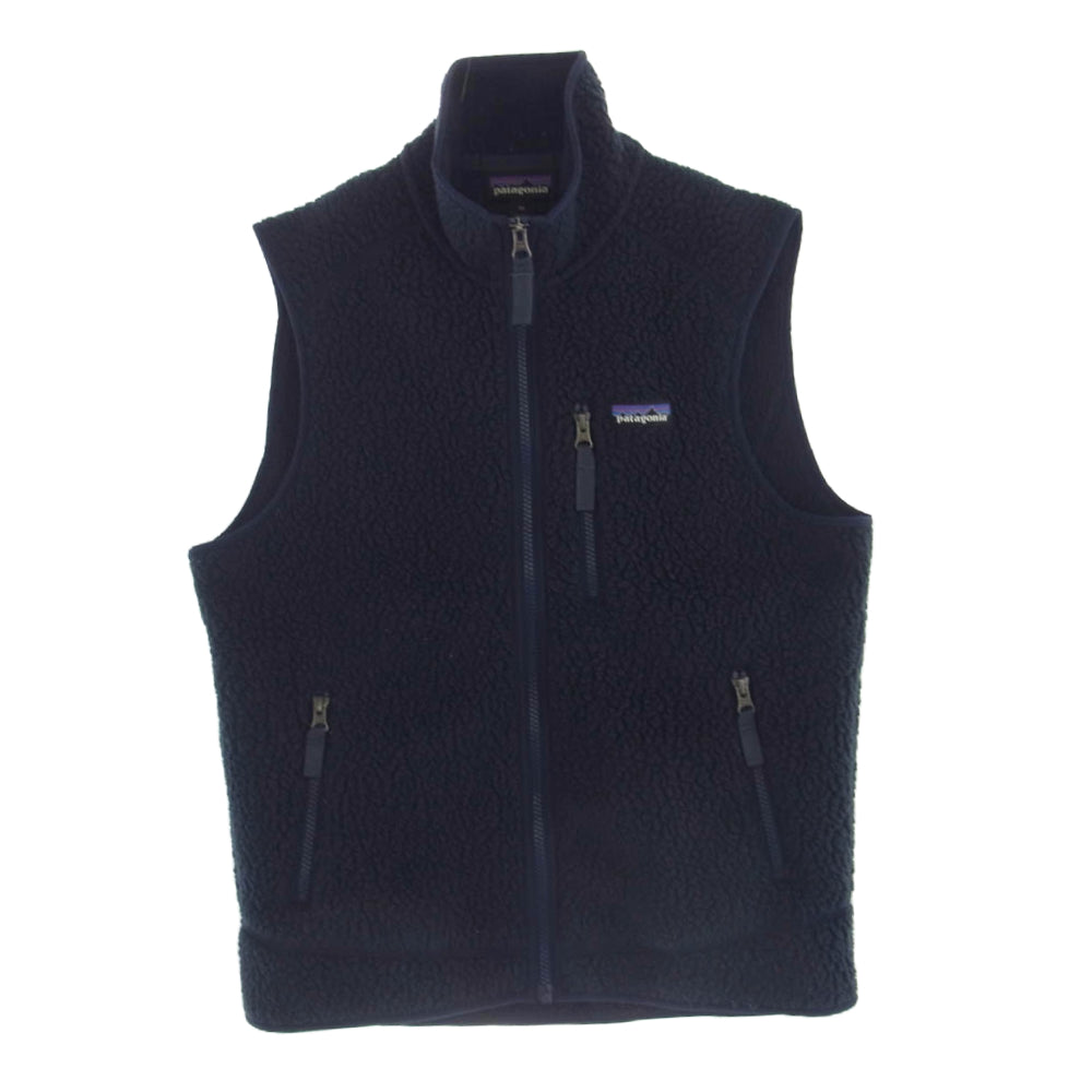 patagonia パタゴニア 22820FA17 レトロ パイル ベスト ボア ベスト ネイビー系 XS【中古】