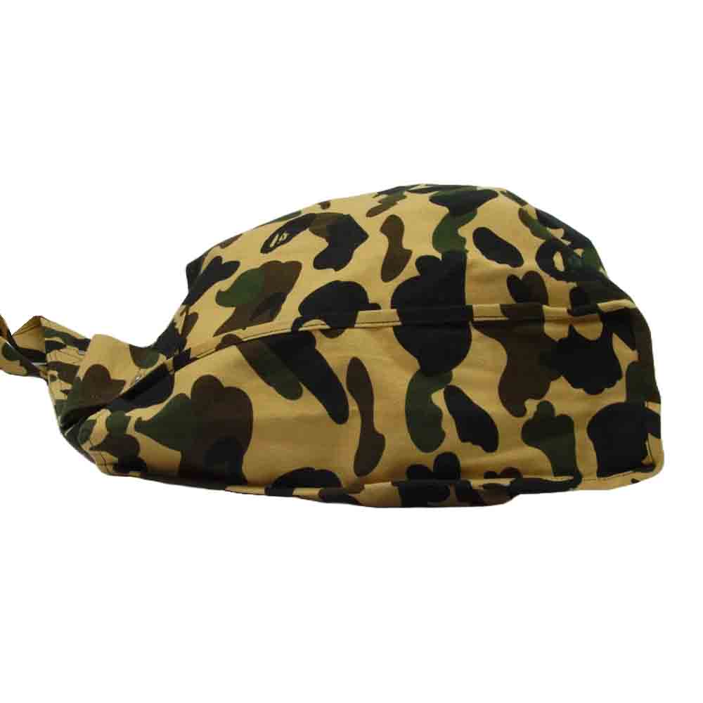 A BATHING APE アベイシングエイプ コットン ビッグ ショルダー バッグ カモフラージュ ブラウン系【中古】