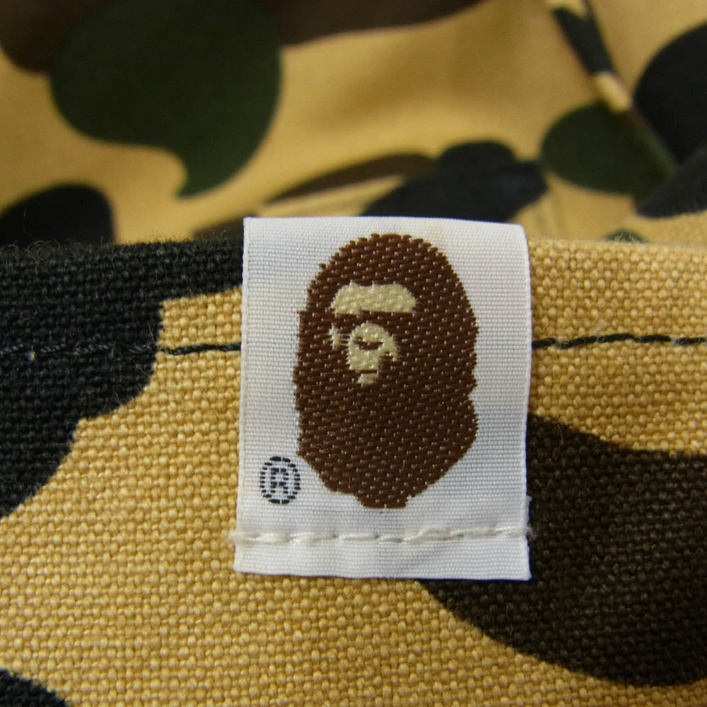A BATHING APE アベイシングエイプ コットン ビッグ ショルダー バッグ カモフラージュ ブラウン系【中古】