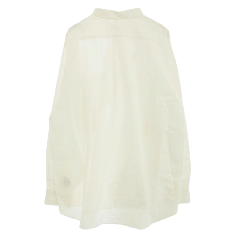 COMOLI コモリ 22AW W03-02001 コモリシャツ コットン 長袖 シャツ ホワイト系 4【中古】