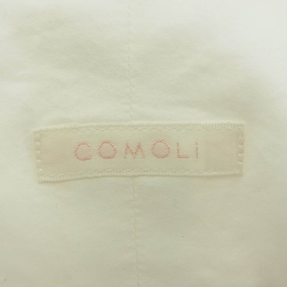 COMOLI コモリ 22AW W03-02001 コモリシャツ コットン 長袖 シャツ ホワイト系 4【中古】