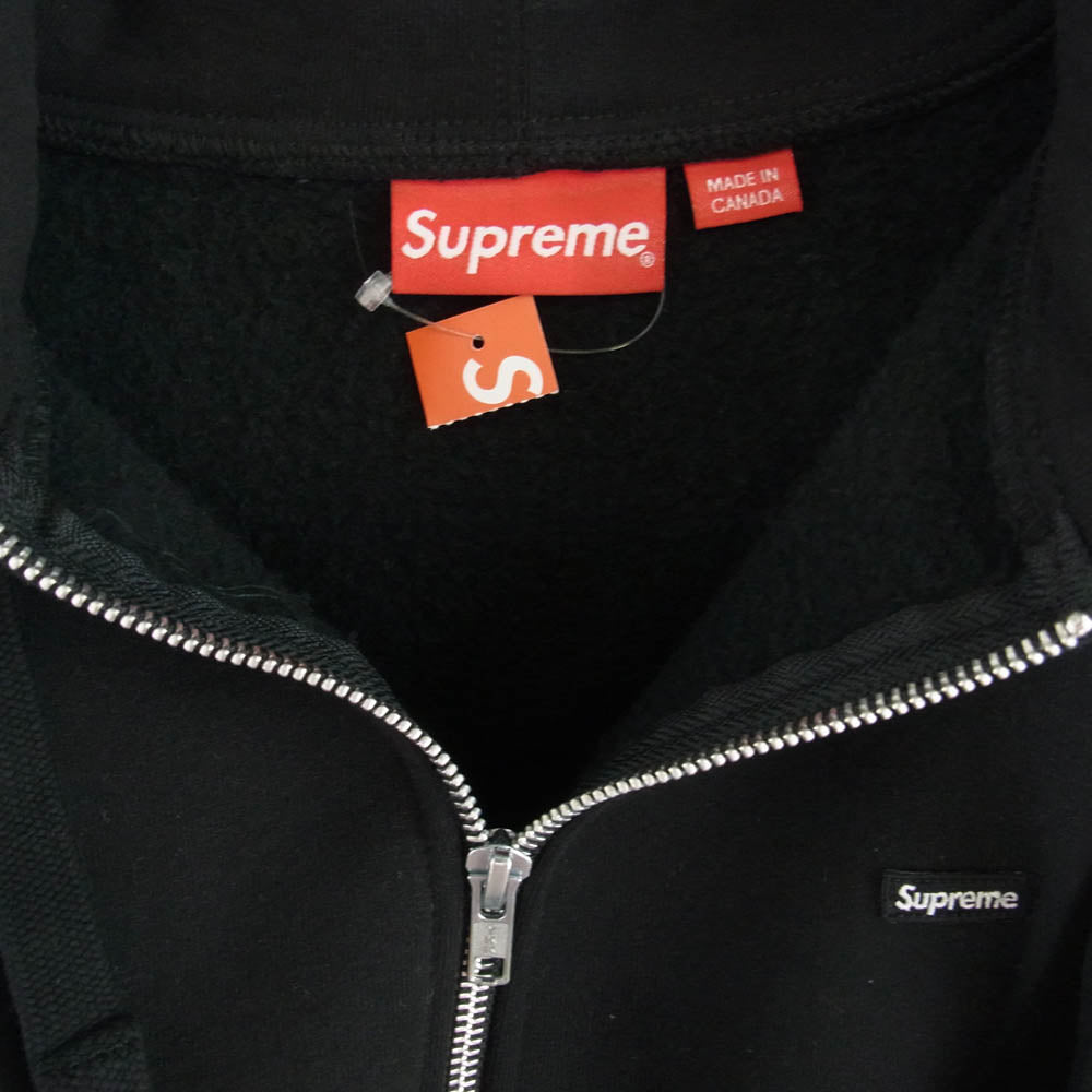 Supreme シュプリーム Small Box Logo Zip Up Hooded Sweatshirt スモール ボックスロゴ ジップアップ パーカー ブラック系 L【美品】【中古】