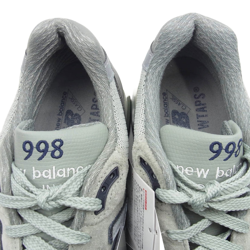 NEW BALANCE ニューバランス WTAPS ダブルタップス M998WT 242NBNBD-FW01S ローカット スニーカー グレー系 27.5cm【新古品】【未使用】【中古】