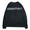 FEAR OF GOD フィアオブゴッド ESSENTIALS LONG SLEEVE BOXY T-SHIRT ロゴ 長袖 Tシャツ ブラックL ブラック系 L【中古】