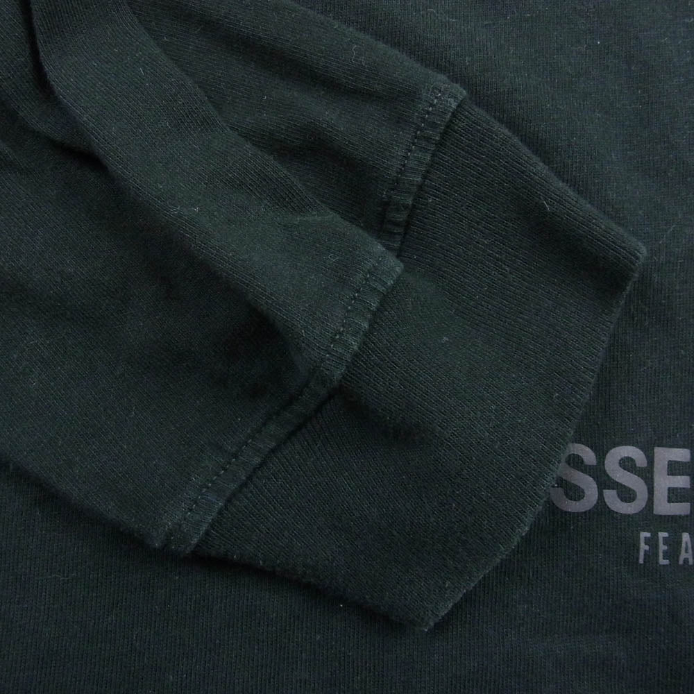 FEAR OF GOD フィアオブゴッド ESSENTIALS LONG SLEEVE BOXY T-SHIRT ロゴ 長袖 Tシャツ ブラックL ブラック系 L【中古】
