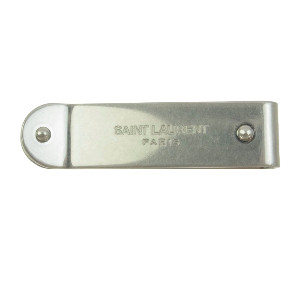SAINT LAURENT サンローラン 485362 IDビルクリップ シルバー マネークリップ シルバー系【中古】
