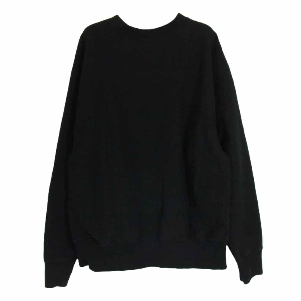 HUMAN MADE ヒューマンメイド 23AW × KAWS Made Sweatshirt カウズ メイド ロゴ プリント クルーネック スウェット ブラック系 XL【中古】