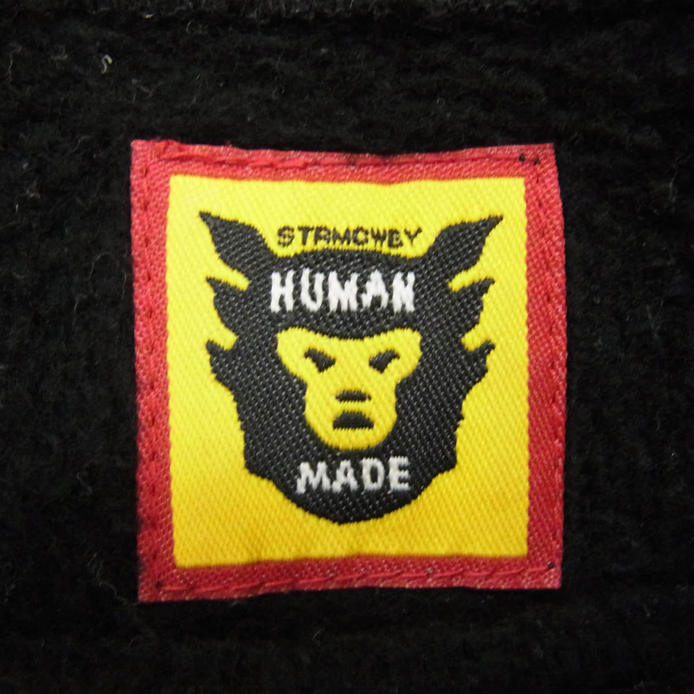 HUMAN MADE ヒューマンメイド 23AW × KAWS Made Sweatshirt カウズ メイド ロゴ プリント クルーネック スウェット ブラック系 XL【中古】