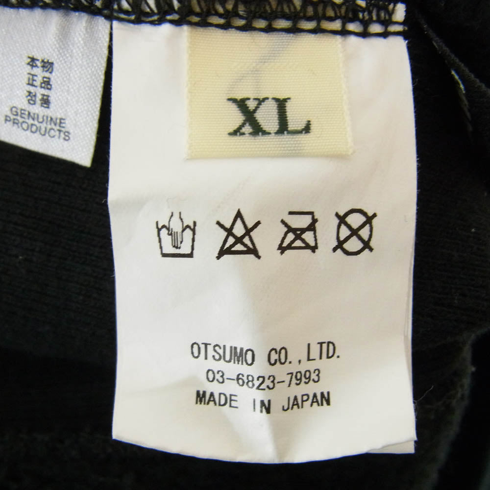 HUMAN MADE ヒューマンメイド 23AW × KAWS Made Sweatshirt カウズ メイド ロゴ プリント クルーネック スウェット ブラック系 XL【中古】