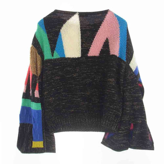 CHANEL シャネル P61696K47335 イタリア製 カシミヤ ココマークボタン ポートネック ラメMIX ニット セーター トップス マルチカラー系 38【中古】