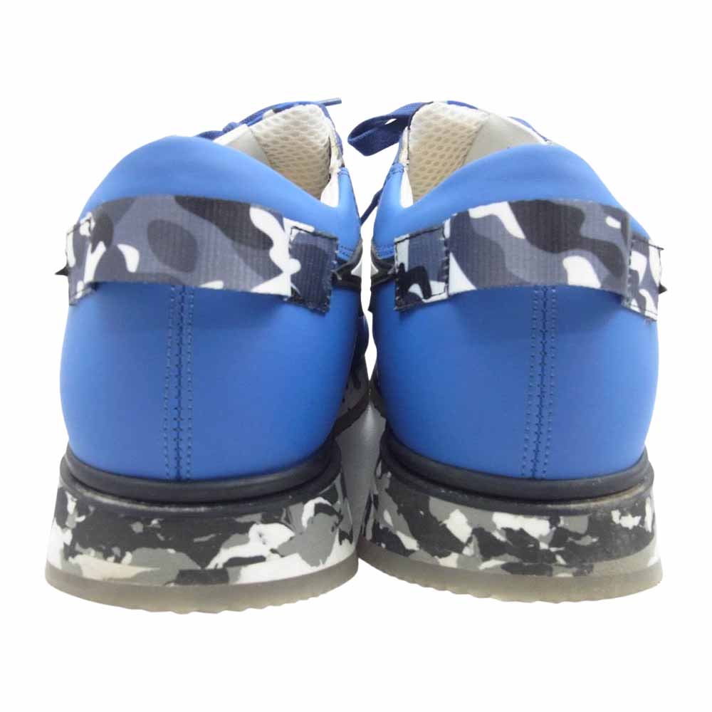 アーバンサン ART ANDRE カモフラソール スニーカー ブルー ホワイト ブルー系 42【美品】【中古】