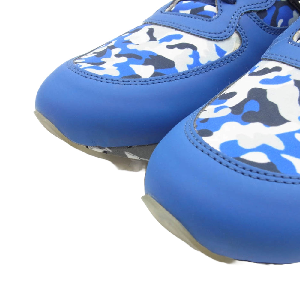 アーバンサン ART ANDRE カモフラソール スニーカー ブルー ホワイト ブルー系 42【美品】【中古】