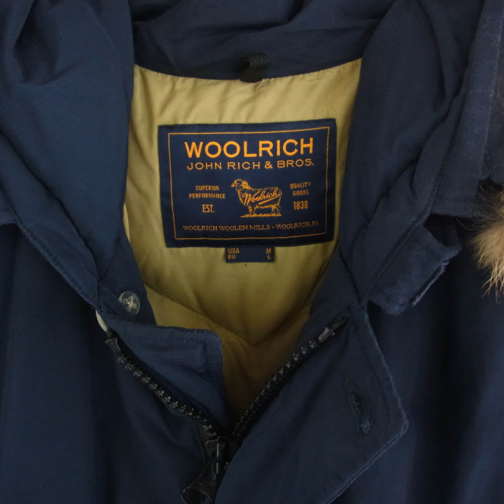 WOOLRICH ウールリッチ WOCPS2393D ARCTIC PARKA アークティック パーカ ダウン ジャケット ネイビー US Mサイズ ネイビー系 USA/M【中古】