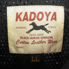 KADOYA カドヤ BLACK HORSE レザー レーシング ジャケット ブラック系 XL【中古】