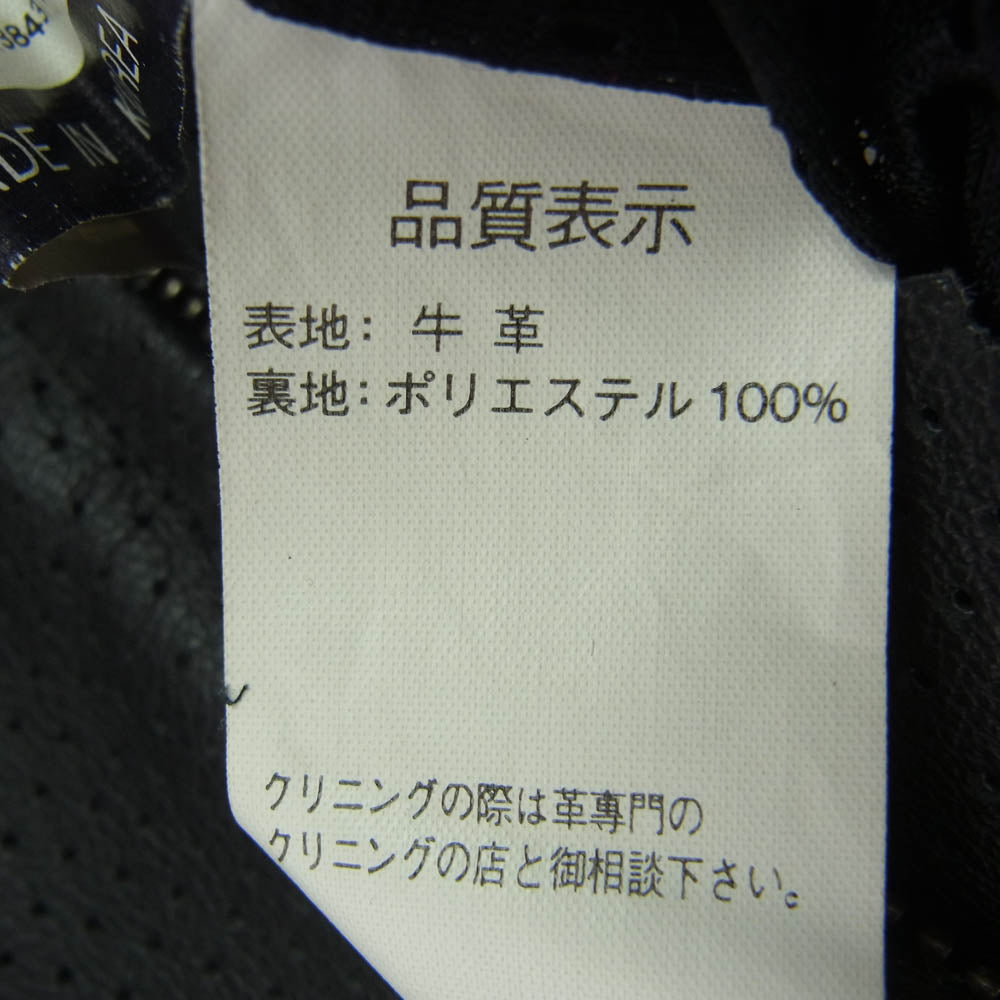 KADOYA カドヤ BLACK HORSE レザー レーシング ジャケット ブラック系 XL【中古】