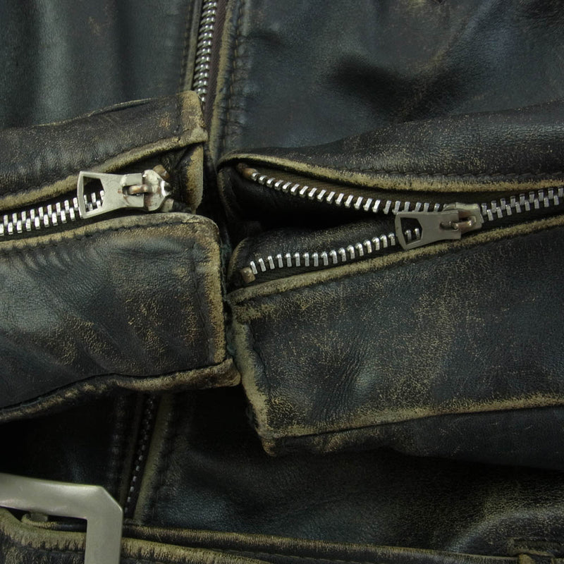 レア 70s 80s schott 白タグ レザーベスト ヴィンテージライダース レア 70s 80s schott 白タグ レザーベスト ヴィンテージライダース