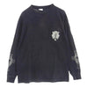 CHROME HEARTS クロムハーツ（原本無） Vine Dagger Print L/S Tee ヴァインダガー ポケット ホースシュー ロゴ プリント ロングスリーブ Tシャツ 長袖 カットソー ロンT ブラック系 M【中古】
