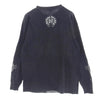 CHROME HEARTS クロムハーツ（原本無） Vine Dagger Print L/S Tee ヴァインダガー ポケット ホースシュー ロゴ プリント ロングスリーブ Tシャツ 長袖 カットソー ロンT ブラック系 M【中古】