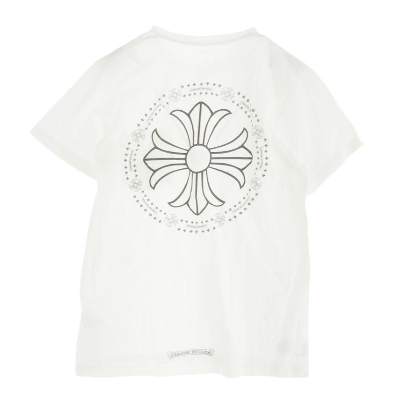 CHROME HEARTS クロムハーツ（原本無） CHプラス ロゴ プリント 半袖 ポケット Tシャツ カットソー ホワイト系 M【中古】