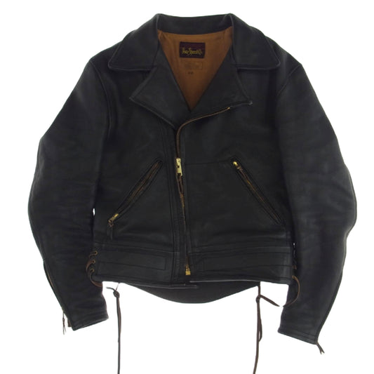 フォースピード ダブルライダース レザー ジャケット ブラック系 40【中古】