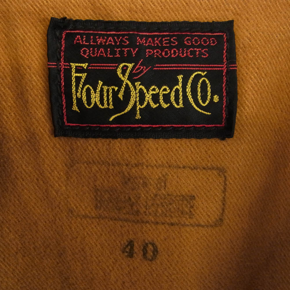 フォースピード ダブルライダース レザー ジャケット ブラック系 40【中古】