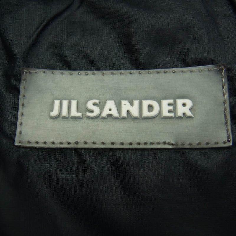 JIL SANDER ジルサンダー MOD.684409 OLD オールド スタンドカラー ハイネック ダウンコート ダウンジャケット ブルゾン ブラック系 48【中古】