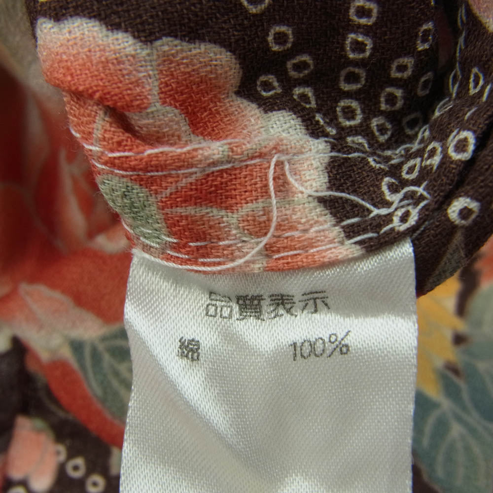 ころもざくら 和柄 桜総柄 半袖 シャツ マルチカラー系【中古】