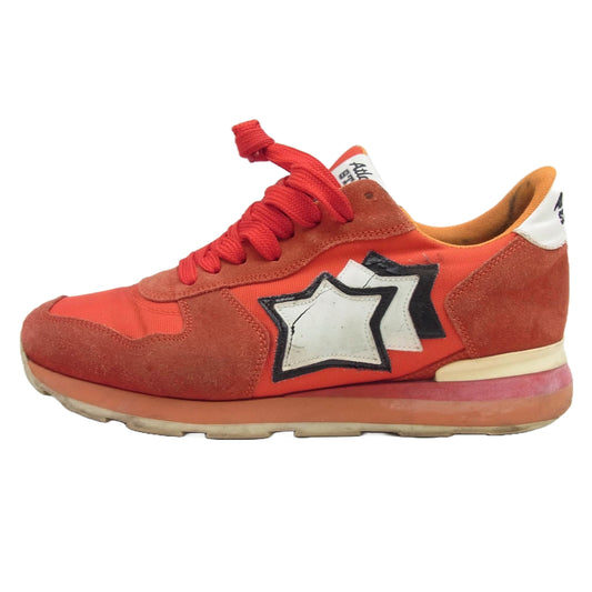 Atlantic STARS アトランティックスターズ ANTAR FER 85R 41 ANTAR ローカットスニーカー レッド系 41【中古】