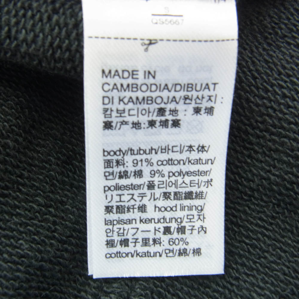 CALVIN KLEIN カルバンクライン MAN0000514 MODERN COTTON LOUNGEWEAR ジップアップ フルジップ トップ フーディ パーカー ブラック系 S【中古】