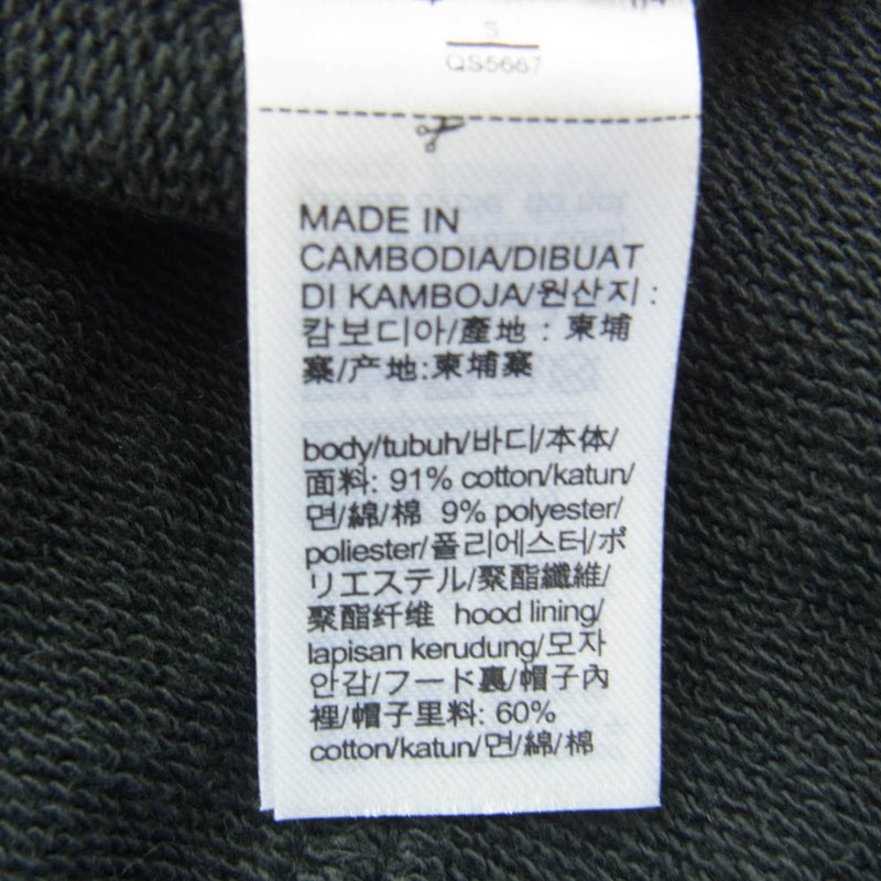 CALVIN KLEIN カルバンクライン MAN0000514 MODERN COTTON LOUNGEWEAR ジップアップ フルジップ トップ フーディ パーカー ブラック系 S【中古】