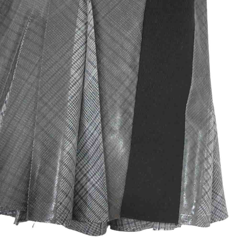 DIESEL ディーゼル O-ZIRC Mini skirt with Prince of Wales check チェック柄 プリーツ ミニ スカート ブラック系 36【中古】