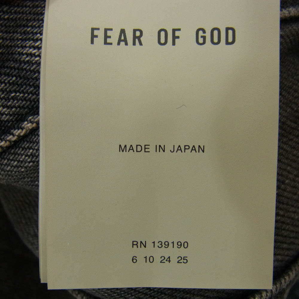 FEAR OF GOD フィアオブゴッド 24AW 24FW FG24FW40-2001DNM EIGHTH COLLECTION STRAIGHT 5 POCKET ストレート 5ポケット デニムパンツ ジーンズ ブラック系 34【極上美品】【中古】