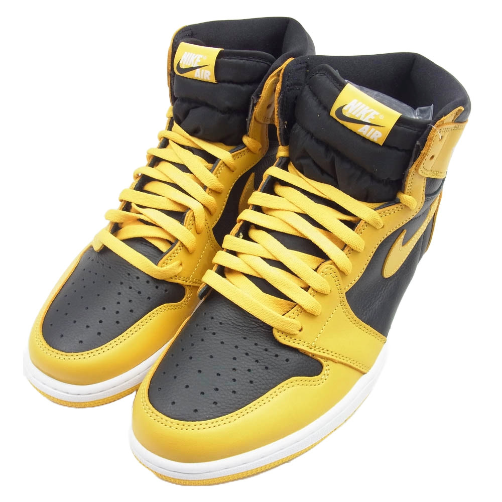 NIKE ナイキ 555088-701 AIR JORDAN1 RETRO HIGH OG Pollen エアジョーダン1 レトロ ブラック系 イエロー系 30.5cm【極上美品】【中古】