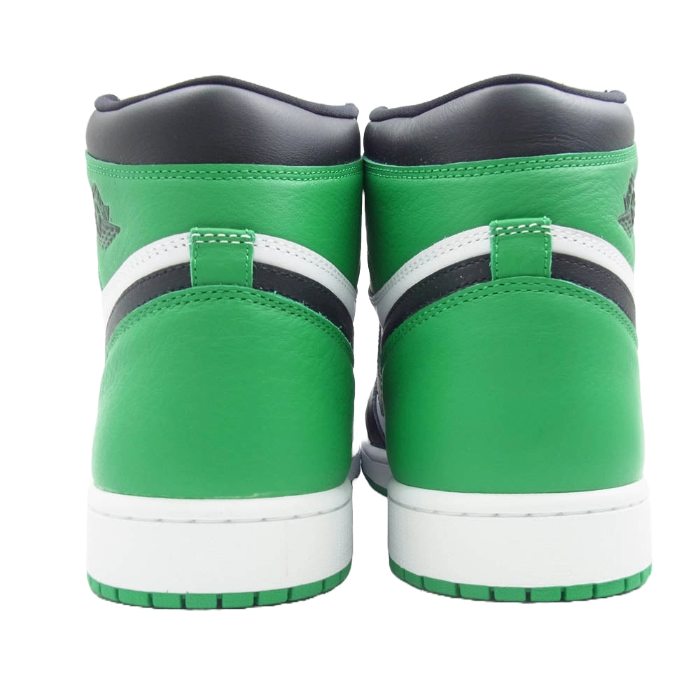 NIKE ナイキ DZ5485-031 AIR JORDAN 1 RETRO HIGH OG LUCKY GREEN エアジョーダン1 レトロ ブラック系 グリーン系 ホワイト系 31cm【極上美品】【中古】