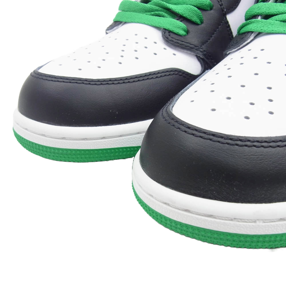 NIKE ナイキ DZ5485-031 AIR JORDAN 1 RETRO HIGH OG LUCKY GREEN エアジョーダン1 レトロ ブラック系 グリーン系 ホワイト系 31cm【極上美品】【中古】