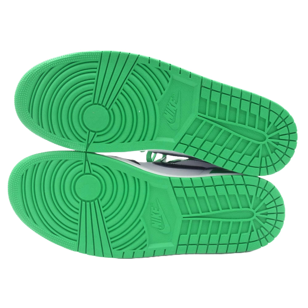 NIKE ナイキ DZ5485-031 AIR JORDAN 1 RETRO HIGH OG LUCKY GREEN エアジョーダン1 レトロ ブラック系 グリーン系 ホワイト系 31cm【極上美品】【中古】