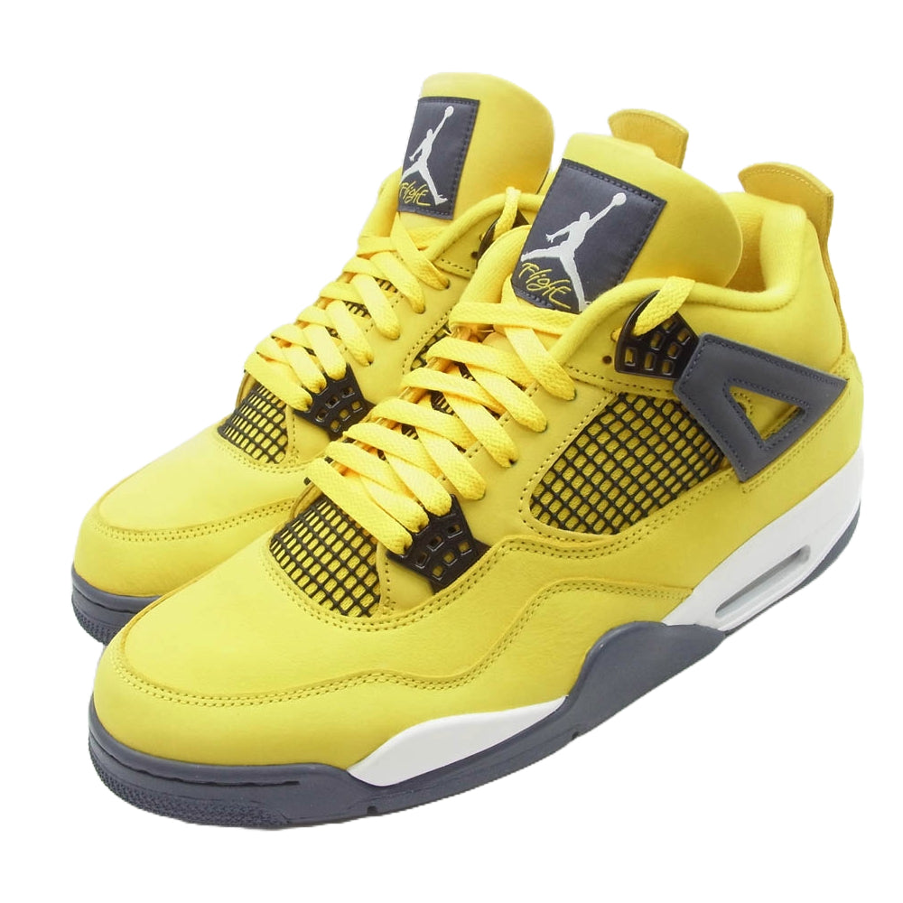 NIKE ナイキ CT8527-700 AIR JORDAN 4 RETRO TOUR YELLOW エアジョーダン4 レトロ イエロー系 30.5cm【極上美品】【中古】