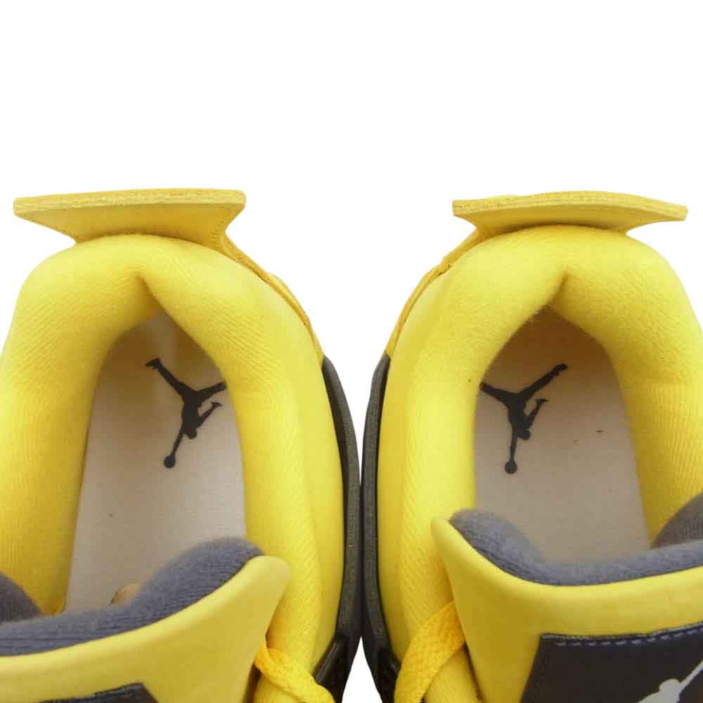 NIKE ナイキ CT8527-700 AIR JORDAN 4 RETRO TOUR YELLOW エアジョーダン4 レトロ イエロー系 30.5cm【極上美品】【中古】
